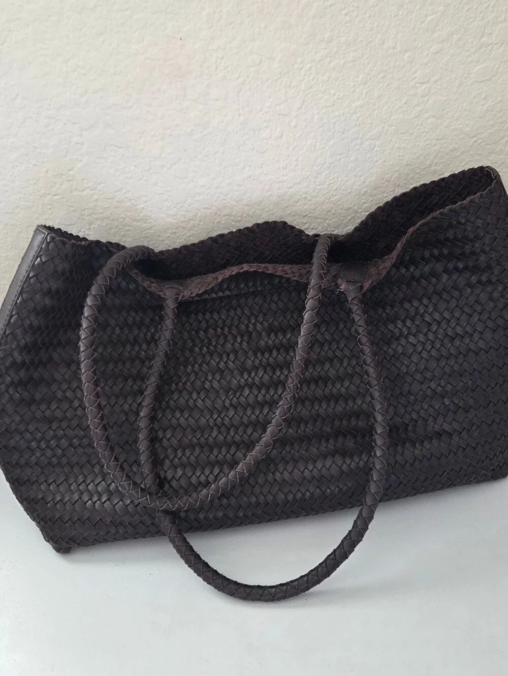 Madewell Signature Brown Woven Tote